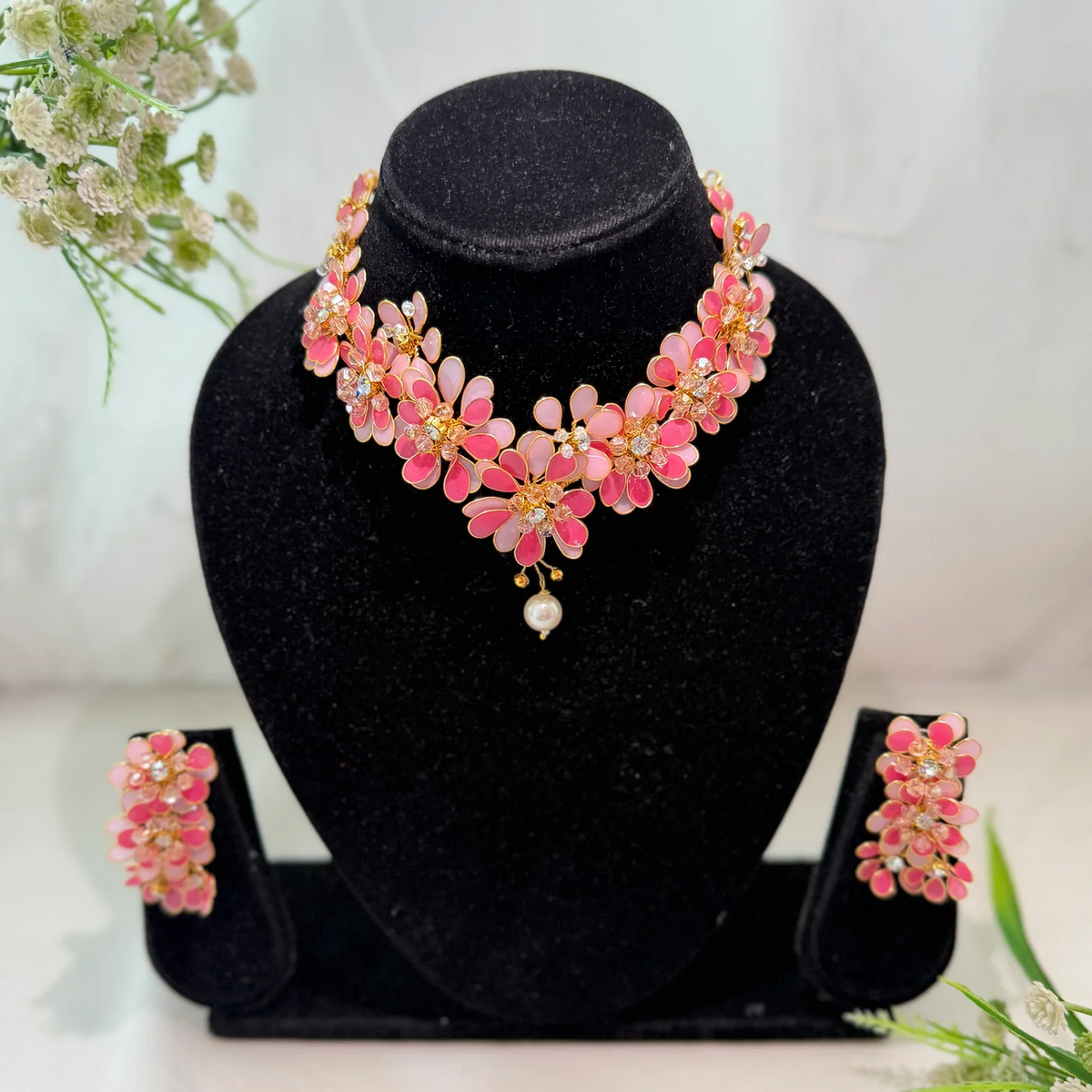 Luneya Necklace and Earrings Set